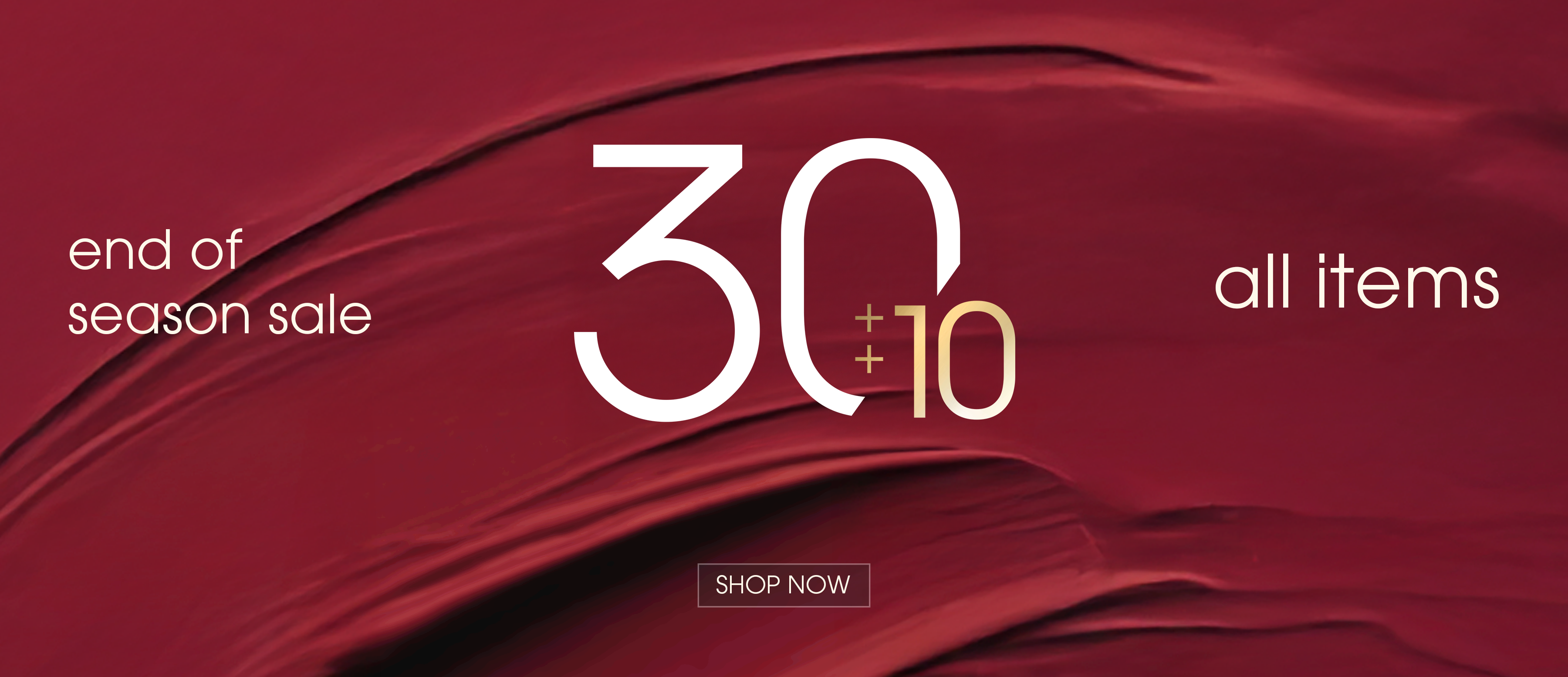 BANNER END OF SEASON SALE